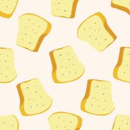 bread cartoon seamless pattern background N29