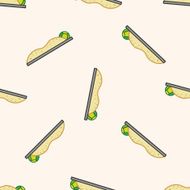 Amusement park facilities cartoon seamless pattern background N99
