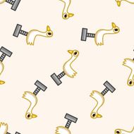 Amusement park facilities cartoon seamless pattern background N101