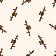 Amusement park facilities cartoon seamless pattern background N102