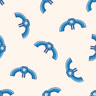 Amusement park facilities cartoon seamless pattern background N104