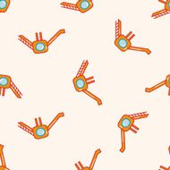 Amusement park facilities cartoon seamless pattern background N107