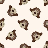 animal dog cartoon seamless pattern background N5
