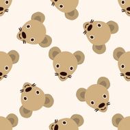 animal mouse cartoon seamless pattern background N5