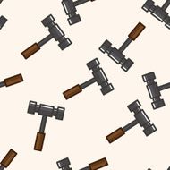 hammer cartoon seamless pattern background N2