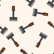 hammer cartoon seamless pattern background N3