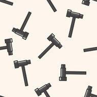 hammer cartoon seamless pattern background N4