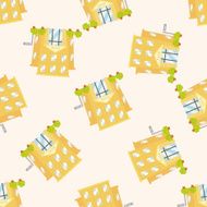 Building house cartoon seamless pattern background N20