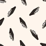 DVD player cartoon seamless pattern background