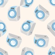 Washing machine cartoon seamless pattern background N4
