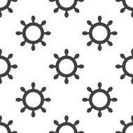 ship wheel vector seamless pattern