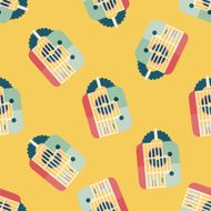 Pet mouse cage flat icon eps10 seamless pattern background