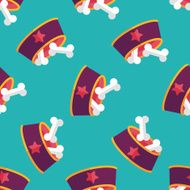 pet bone flat icon eps10 seamless pattern background N2