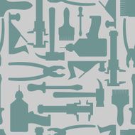 Seamless Construction Hand tools pattern Vector illustration N2