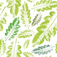 watercolor pattern of leaves seamless texture background N12
