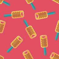 kitchenware grater flat icon eps10 seamless pattern background N2