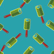 kitchenware grater flat icon eps10 seamless pattern background N4