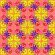 Beautiful symmetrical pattern of the flower petals in fractal design N5