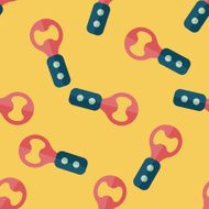 kitchenware corkscrew flat icon eps10 seamless pattern background