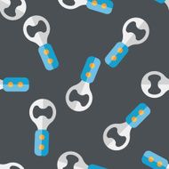 kitchenware corkscrew flat icon eps10 seamless pattern background N3