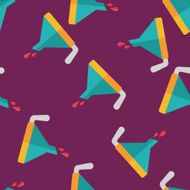 kitchenware funnel flat icon eps10 seamless pattern background N2