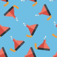kitchenware funnel flat icon eps10 seamless pattern background N3