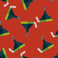 kitchenware funnel flat icon eps10 seamless pattern background N4