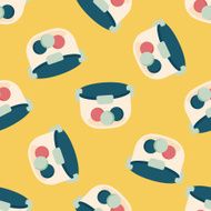 kitchenware preserving container flat icon eps1 seamless pattern background N5