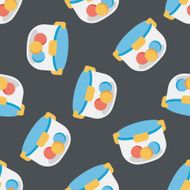 kitchenware preserving container flat icon eps1 seamless pattern background N7