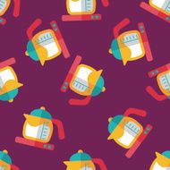 kitchenware tea pot flat icon eps10 seamless pattern background N6