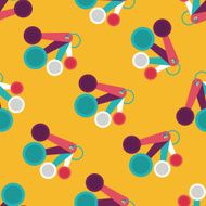 kitchenware spoon flat icon eps10 seamless pattern background