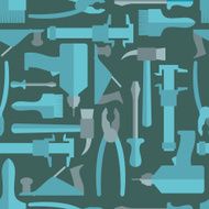 Seamless Construction Hand tools pattern Vector illustration N3