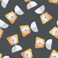 kitchenware weight scale flat icon eps10 seamless pattern background N3