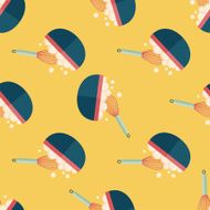 kitchenware beater flat icon eps10 seamless pattern background