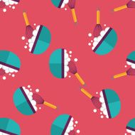 kitchenware beater flat icon eps10 seamless pattern background N2