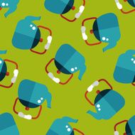 kitchenware tea pot flat icon eps10 seamless pattern background N11