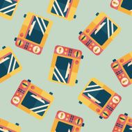 Kitchenware microwave oven flat icon eps10 seamless pattern background