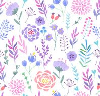 Watercolor seamless pattern N37