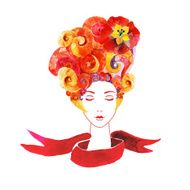 girl with flowers in your hair N7