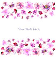 background from watercolor colorful flowers N8
