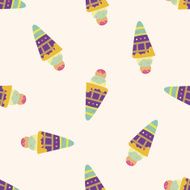 ice cream cartoon seamless pattern background N11
