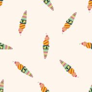 ice cream cartoon seamless pattern background N17
