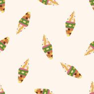 ice cream cartoon seamless pattern background N19
