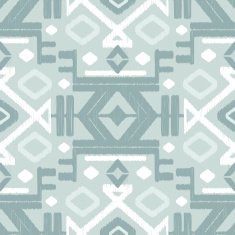 Vector silver gray ikat seamless pattern background