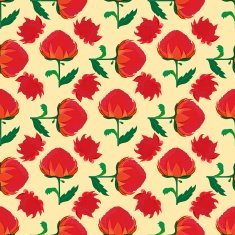 Flower seamless pattern Waratah Telopea
