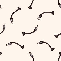 Court Microphone cartoon seamless pattern background N2