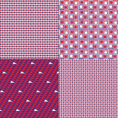 red white blue patterns N2