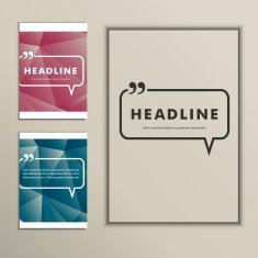 Set of brochures for design in abstract style N3