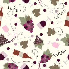 Seamless pattern vintage wine N2