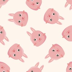 animal cartoon seamless pattern background N12